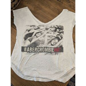 Abercrombie and Fitch oversized wide neck tee small